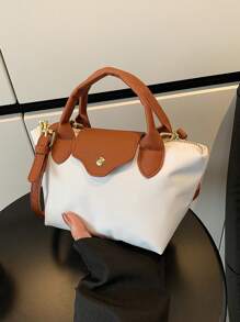 新款女士尼龙休闲纯色手提包、单肩包、斜挎包