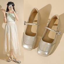 Women Flats - Bạc - Xem 4