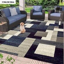 Abstract Pattern Non-Slip Area Rug – Soft Decorative Floor Mat For Living Room, Bedroom & Study