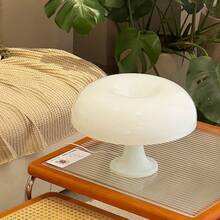 1 pezzo Lampada da scrivania a fungo alimentata USB, lampada da comodino moderna, luce notturna piccola, ornamento decorativo