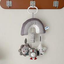 1 pieza Decoración colgante de sonaja con estilo nórdico y diseño de dibujos animados, muñeca de peluche para silla de coche de bebé, muñeca colgante para cochecito de bebé, regalo para recién nacidos - Multicolor - Ver 8