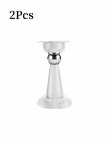 1Pc Strong Magnetic Door Stopper, Magnetic Door Stoppers For Bottom Of Door Magnetic Door Stop, Double-Sided Adhesive Tape,Decorative Matte Black Door Stopper, Noise Reduction Silicone Made, Easy Install No Drilling