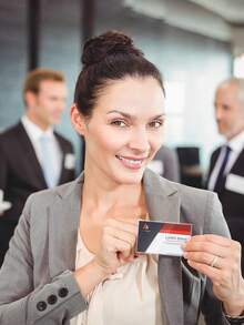 24 thẻ tên ngộ nghĩnh có kẹp và ghim, 24 nhãn tên, kẹp thẻ tên 9*5.6cm, thẻ tên bằng nhựa, huy hiệu trong suốt, giá đỡ thẻ ID văn phòng/trường học/hội nghị nằm ngang, giá đỡ thẻ ID kẹp trong suốt bằng PVC, giá đỡ thẻ công việc có kẹp ghim và giá đỡ huy hiệu dày dặn. - Trong sáng - Xem 3