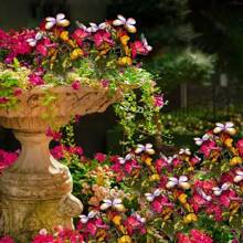 1/2 Peças Luzes de Árvore com Borboletas Alimentadas por Energia Solar com 17 Borboletas Realistas, Luzes Solares de Flores Artificiais, Luzes Solares para Gramado Externo, Adequadas para Decoração de Jardim, Pátio e Varanda, Acessórios para Quarto, Festa e Sala de Estar