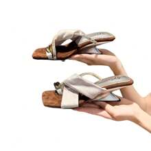 Women Flat Sandals - 銀色 - 查看 7