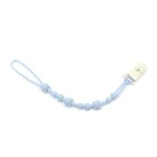 1条带夹子的硅胶奶嘴链，磨牙玩具，适用于大多数奶嘴，婴儿旅行必备品