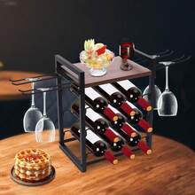 OUKANING Estantería de Vinos, Estantería de Almacenamiento de Vinos, Estantería de Vinos para Mostrador