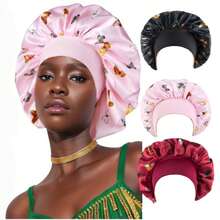 1/4 piezas Diademas elásticas anchas multicolor para mujeres con gorros de dormir estampados, gorros quimioterapia, sombreros para el cuidado del cabello para uso diario