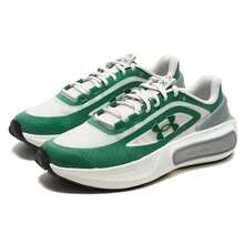 Under Armour UA Phantom 4 MVMNT Breeze 男女通用休闲户外旅行运动鞋，6007194-116 - 綠色/白色 - 查看 3