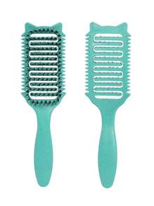 Cepillo definidor de rulos para cabello rizado, rizado y liso - Disponible en varios estilos. Alisa, da forma y desenreda sin tirar ni causar roturas. Accesorios para el cabello, peine, herramientas para el cabello, productos para el cabello y accesorios para salón de belleza, artículos esenciales de viaje.