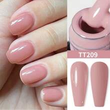 TARTU TARTU Esmalte de Gel para Unhas 8ml - 7 Cores Vibrantes, Remoção por Imersão, Cura por UV/LED, Cor Rosa Nude Vermelho Rosa Roxo, Gel Semipermanente Semitransparente para Manicure, Base e Primer para Uso Doméstico, Salão e Arte de Unhas, Presente para Mulheres