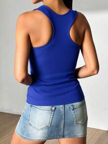 Women Tank Tops & Camis - Royal Blue - View 3