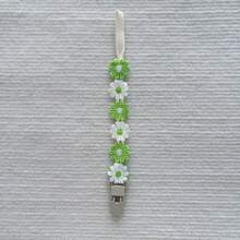 1pc Baby Daisy Pacifier Chain, Anti-Lost Pacifier Clip, Teether And Pacifier Holder, Random Color And Patterns Assorted