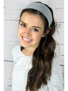 Euuztu Kenz Laurenz 3 Cotton Headbands Pack Stretch Elastic Yoga Soft And Stretchy Sports Sweatbands Fashion Headband Teens Women Girls (1 Pc Headbands, Red) - ORANGE - 查看 3