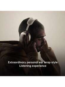 Apple Headphones AirPods Max (USB-C) Active Noise Reduction High-Fidelity Sound Quality Support Dynamic Head Tracking Long-Lasting Battery Life Black - Black - View 4