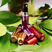 Three-Pack Perfume Bottle,Purple + Gold + Bright Red, Can Hold 5 Ml, Small And Exquisite, Easy To Carry