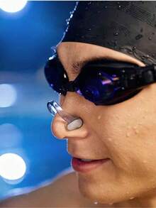 Silikon Schwimmnasenklemme, wasserdicht und rutschfest, geeignet für Schwimmtraining