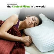 GhostBed Gel Memory Foam Pillows Patented Ventilated Cooling – Standard Size – 2 Pack