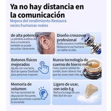 Amplificadores cómodos para personas mayores Audífonos intraauriculares duraderos y de alta calidad para personas con discapacidad auditiva - Caqui - Ver 4