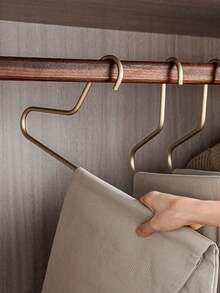 10/5/1pc Aluminum Alloy Pants Hanger, Versatile Garment Rack For Hanging Pants, Sweatshirts, Towels, Multifunctional Easy Hooks Clothes Drying Rack For Closet Decoration