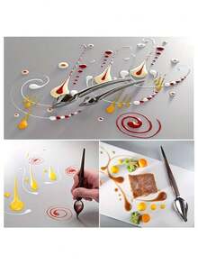 2pcs Stainless Steel Chocolate Spoon With Floral Decor Filter, For Baking Pastry Cake Tools. Essential Filtering Spoon (Assorted Size)