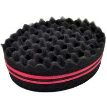 Magic Twist Hair Sponge, Barber Hair Brush Sponge, Styling Tool For Afro Curl, Coils, Dreadlocks - Red - View 14