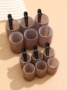 18 件/套大号卷发器带夹子，自夹式卷发器适用于长/中/短发和刘海，DIY 卷发工具（包括 12 个大卷发管 + 6 个夹子），发型设计，美发用品，卷发产品，发饰，发型设计套装，美发工具套装，发型设计套装，发型设计工具