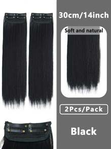 1 件女士隐形无缝假发，厚实蓬松的假发片，基本款接发片，用于增强侧面和头顶的头发