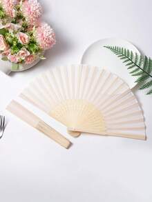 Bộ quạt trắng/đen thanh lịch, quạt giấy cầm tay, quạt tre trắng gấp, quạt cầm tay, quạt giấy gấp, quạt tre cầm tay tự làm, quạt trang trí tiệc sinh nhật, trang trí tiệc đính hôn, tốt nghiệp, tiệc cưới, phòng ngủ, trang trí bàn tại nhà - Nhiều màu - Xem 10