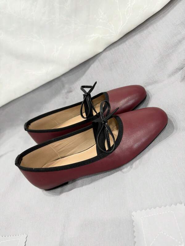 Zapatos planos cómodos con lazo y banda elástica para mujer, zapatos casuales básicos para ir y venir en todas las estaciones