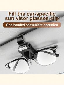 2PCS Sunglasses Holders For Car,Car Sun Visor Sunglasses Clip,Multi-Functional Eyeglasses Holder Clip,One Handed Operation Sunglasses Clip For Car Visor,With Sponge Padding,Upgrade Super Magnetic Glasses Car Holder,New Sunglasses Holders, Car Visor Accessories, Leather Eyeglass Hanger Clip Car Accessories Interior Gift,For Enhanced Safety And Minimalist Style,For Different Size Eyeglasses,For Women Men