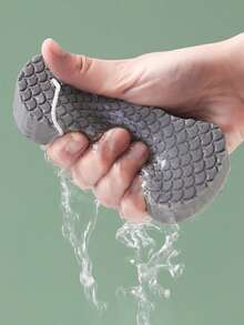 1块装去角质海绵、擦洗海绵、沐浴海绵，鱼鳞纹3D沐浴海绵，沐浴过程中不会伤害肌肤。高密度印花沐浴海绵。淋浴配件，沐浴海绵工具。（由于批次不同，海绵上的印花方向可能有所不同） - 彩色 - 查看 6