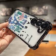 Funda de Teléfono de Landmark de París para Samsung S25, S24, S23 FE Ultra Plus 4G/5G - Funda Transparente Suave a Prueba de Golpes - Colores mixtos - Ver 3