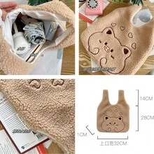 Women Shoulder Bags - 毛絨小豬手腕包-白色 - 查看 5