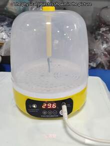 1pc Home Incubator For Chicken, Duck, Bird, Turtle Eggs Hatching, With Incubation Box, Automatic Or Manual Egg Turning, Capacity: Up To 4 Chicken Eggs Or 8 Pigeon/Bird Eggs, USB Powered (Adapter Not Included) - Multicolor - View 10