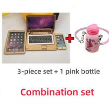 Conjunto de Mini Brinquedos Realistas de Metal com 3 Peças: Telefone, Tablet, Laptop, Decoração de Cena em Miniatura (Ligeira Variação na Cor do Item, o Produto Real Será Enviado) - Multicolorido - Visão 19