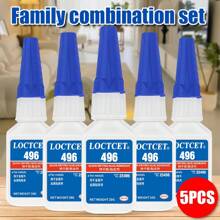 1-5pcs 496 Household Special Glue, Strong Glue, 3 Seconds Instant Glue, Traceless Repair Glue, Anti-Fall, Long-Lasting, Adhesive For Metal/Rubber/Plastic/Glass/Ceramic/Stone/Acrylic, Used For Home Repair, Furniture Repair, Handmade Crafts