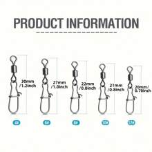 50/100PCS Set Of Fishing Connector Rotating Interlock Pin Fast Rolling Rotating Hook Bait Carp Fishing Accessories