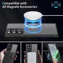 Mida Style Funda Compatible Con Samsung Galaxy Mate con Lentes Protección en Cámara Tecnología Magnética Uso Rudo - Negro - Ver 4
