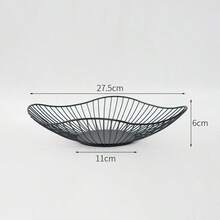 Iron Fruit Basket, Rust-Resistant & Breathable Snack Bowl - Kitchen Storage Organizer Rack, Can Hold Fruits And Packaged Snacks, Also Suitable For Living Room Or Kitchen - Multicolor - View 16
