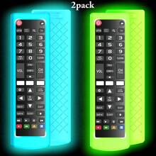 Compatible avec la télécommande de télévision, antidérapant, brillant dans le noir, plusieurs couleurs disponibles, 1 pack de housse de protection en silicone pour télécommande intelligente pour l'école, le bureau, la maison, les voyages, le sac, l'organisateur, le stockage