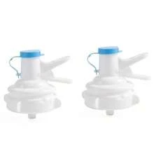 1/2 包 5 加仑可重复使用塑料饮水机阀门和喷头 | 蓝色手柄无需电池无螺纹瓶盖适配器适用于家庭办公室节水 | 防漏易于安装 - 彩色 - 查看 9