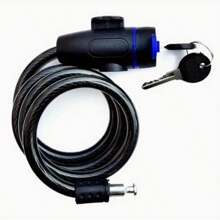 1pc,Anti-Theft Bike Lock With Keys – Lock, Lock With Key, Door Lock, Lock For Door, Mountain Bike Lock, Road Bike Lock, Bicycle Lock, Portable Rubber Ring Lock, Durable Steel Core, Cut-Resistant, Weatherproof, Easy To Carry/Store