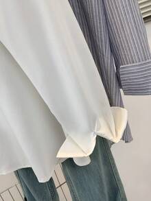 ​Women's Solid Color Casual Button-Down Shirt Long Sleeve Office To Weekend Versatile All-Season​