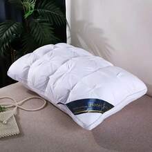 2PCS Luxury Neck Support Pillow - Five-Star Hotel Quality Pillow, High-Density Non-Collapse Core, 74x48cm, For All Seasons - White - View 3