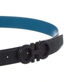 Ferragamo Gancini Reversible & Adjustable Leather Belt