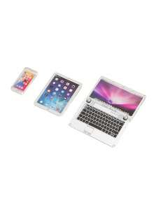 Conjunto de Mini Brinquedos Realistas de Metal com 3 Peças: Telefone, Tablet, Laptop, Decoração de Cena em Miniatura (Ligeira Variação na Cor do Item, o Produto Real Será Enviado) - Multicolorido - Visão 9