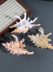 1 szt. Elegancka spinka do włosów z muszlą, modna, wysokiej jakości spinka do włosów, odpowiednia na co dzień, na Dzień Matki, powrót do szkoły, Święto Dziękczynienia, Boże Narodzenie, Nowy Rok, Walentynki, karnawał, prezenty festiwalowe, akcesoria do włosów, spinka do włosów dla kobiet, jesienne akcesoria, jesienno-zimowe stroje wakacyjne dla kobiet