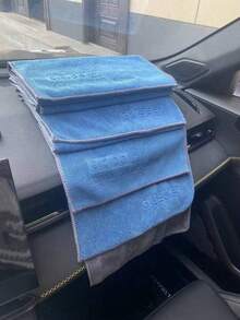 Dickes saugfähiges Auto-Wasch-Handtuch, extra großer Glasreinigungspinsel Auto-Reinigungstuch. Auto-Innenraum-Reinigungstuch (Handtuch mit zufälligem Buchstabenmuster) - Verschiedenfarbig - Übersicht 10