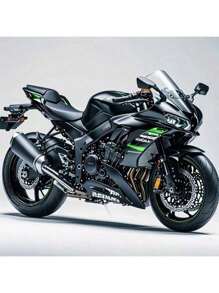 1 件合金摩托车 - 川崎 HR2 - 升级版重型摩托车玩具、玩具车、男孩玩具、时尚同款、节日礼物、生日礼物、完美礼物、配饰、玩具、复活节礼物、愚人节礼物、万圣节礼物、圣诞节礼物